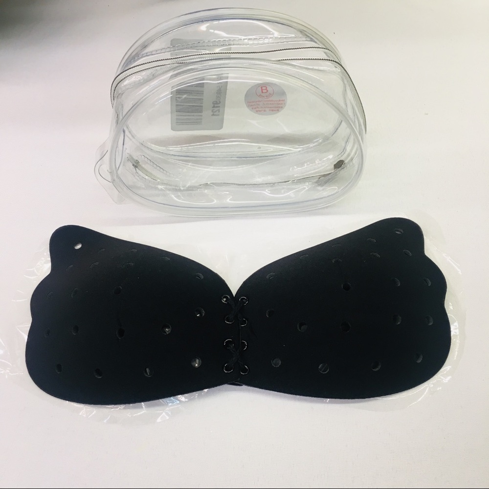 Black Adhesive Bra